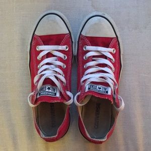 Red Converse Chuck Taylor All Star Low Top